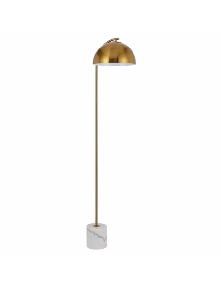 ORTEZ FL-WHAG - ORTEZ FLOOR LAMP - WHITE ANTIQUE GOLD