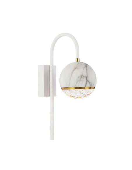 Oneta Exterior Wall Light ARM White Iron - ONETA ONETA WBA-WHCL