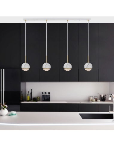 Oneta 4 Light Pendant White - ONETA PE04-WHCLONETA PE04-WHCL