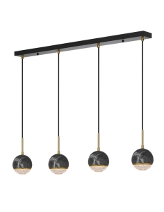 Oneta 4 Light Pendant Black - ONETA PE04-BKCLONETA PE04-BKCL
