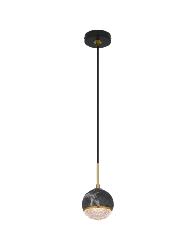 ONETA PE01-BKCL - ONETA 1 LIGHT PENDANT - BLACK