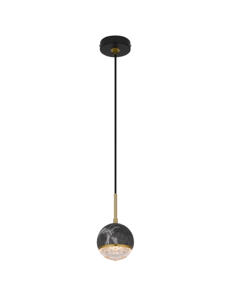 ONETA PE01-BKCL - ONETA 1 LIGHT PENDANT - BLACK
