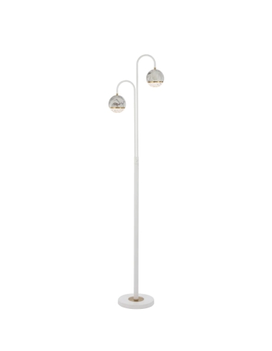 Oneta 2 Light Floor Lamp White - ONETA FL2-WHCL