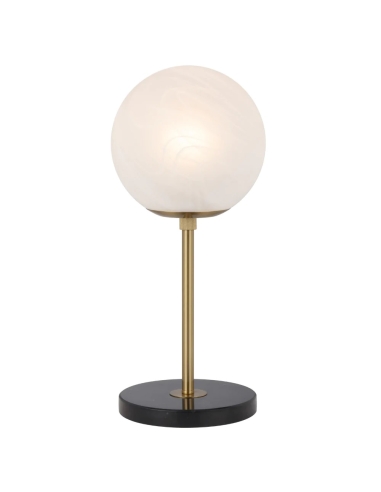 Oliana Table Lamp W250mm Antique Gold Iron Black Marble - OLIANA TL25-AGMB