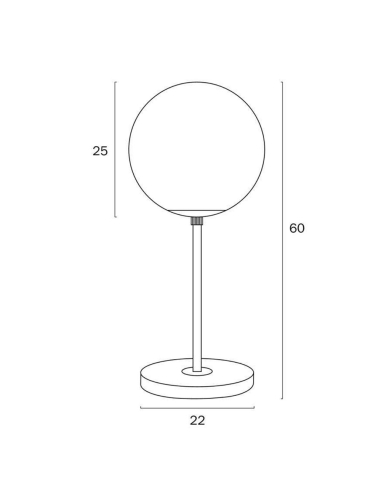 OLIANA TL25-AGMB - OLIANA TABLE LAMPOLIANA TL25-AGMB
