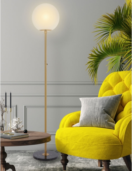 OLIANA FL-AGMB - OLIANA FLOOR LAMP - ANTIQUE GOLDOLIANA FL-AGMB