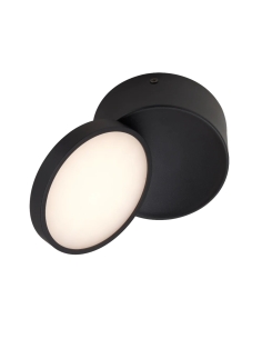 Netra 15W LED Tilt Surface Mounted Dimmable Downlight Black NETRA DL15-BK