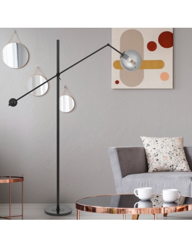KEMI FL-BKSM - KEMI Floor Lamp Black Marble Iron KEMI FL-BKSM