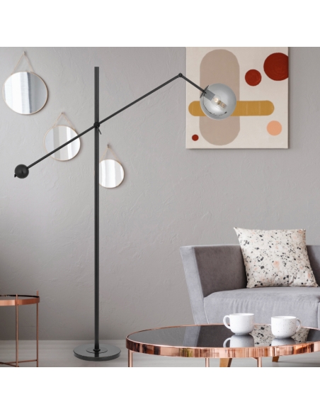KEMI FL-BKSM - KEMI Floor Lamp Black Marble Iron KEMI FL-BKSM