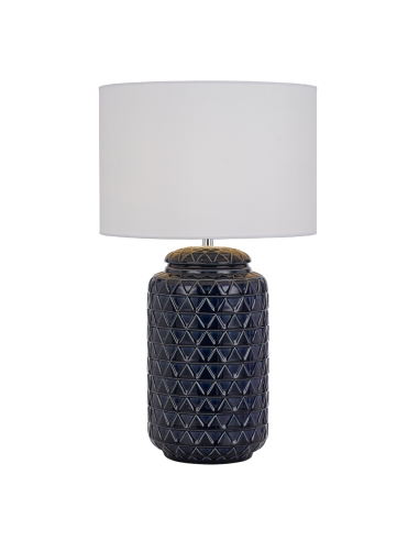 HESHI Table Lamp W300mm Blue Ceramic - HESHI TL-BLWH