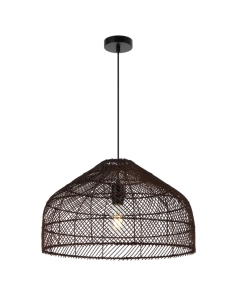 FRYA 50 Rattan Pendant Light W500mm Brown Iron - FRYA FRYA PE50-BRN
