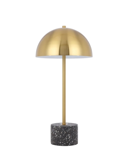 DOMEZ TL-BKTRZAG - DOMEZ TABLE LAMP - BLACK TERRAZZO