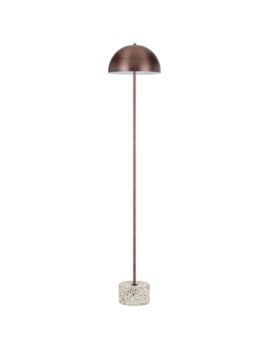 DOMEZ FL-WHTRZBZ - DOMEZ FLOOR LAMP - WHITE TERRAZZO