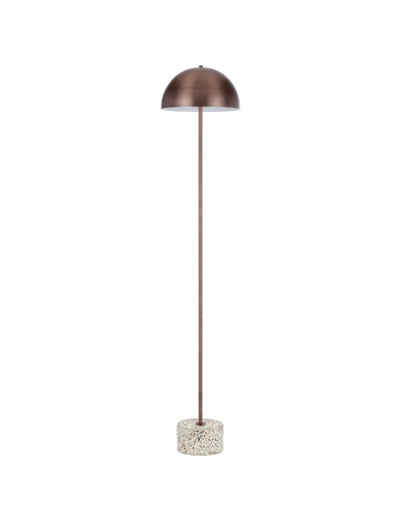 DOMEZ FL-WHTRZBZ - DOMEZ FLOOR LAMP - WHITE TERRAZZO