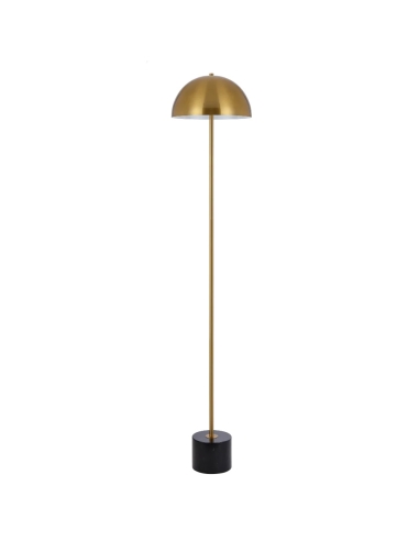 DOMEZ Floor Lamp Antique Gold Iron Black Marble - DOMEZ FL-BKMAG