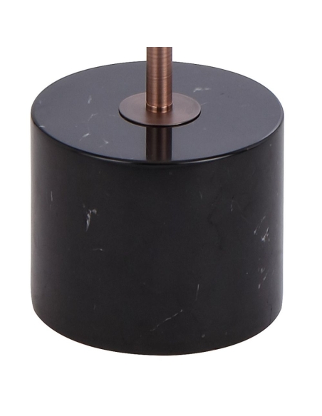 DOMEZ Floor Lamp Antique Gold Iron Black Marble - DOMEZ FL-BKMAG