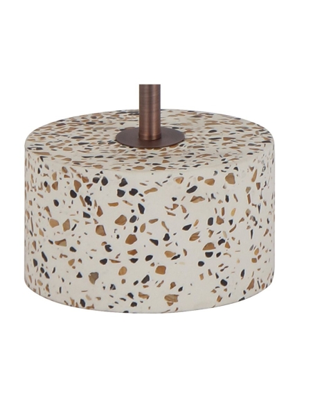 DOMEZ Floor Lamp Bronze Iron White Terrazzo - DOMEZ FL-WHTRZBZ