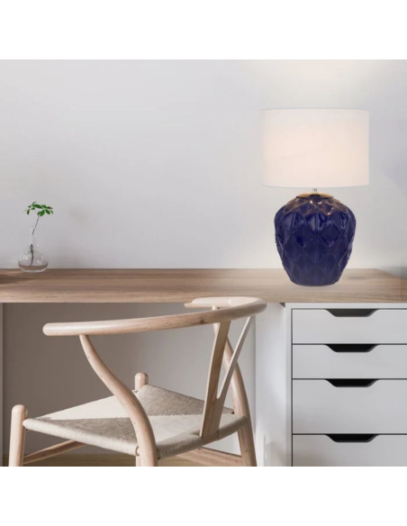 DIAZ TL-BLWH - DIAZ CERAMIC TABLE LAMPDIAZ TL-BLWH