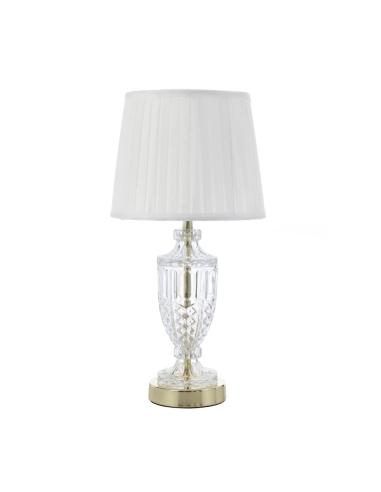 DEBDEN Table Lamp Light Gold Iron / Clear Glass - DEBDEN TL-GDIV