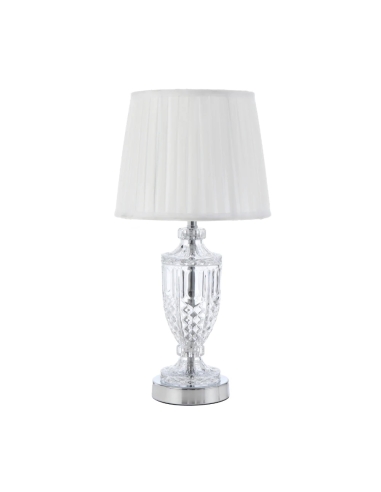 DEBDEN Table Lamp Light Chrome Iron / Clear Glass - DEBDEN TL-CHIV