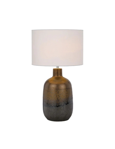 ARTHUR Table Lamp Light Bronze Ceramic / White Fabric – ARTHUR TL-BZWH