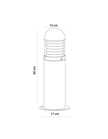 UA7370GP - Terzo Bollard Light IP44 GraphiteUA7370GP
