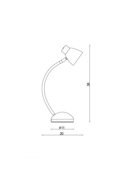 SL98751GM - Nex LED Touch Lamp Gunmetal On-OffSL98751GM