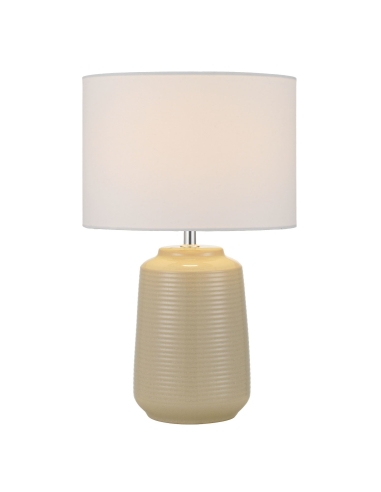 ANNI CERAMIC TABLE LAMP 25wE27max H:425 D:260 CREAM/WHITE