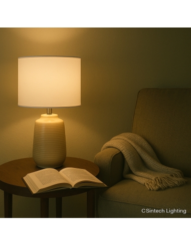 ANNI TL-CMWH - ANNI CERAMIC TABLE LAMPANNI TL-CMWH