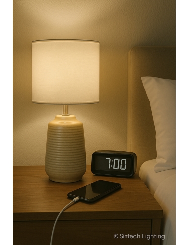 ANNI TL-CMWH - ANNI CERAMIC TABLE LAMPANNI TL-CMWH