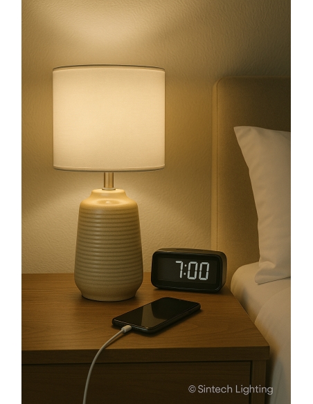 ANNI TL-CMWH - ANNI CERAMIC TABLE LAMPANNI TL-CMWH
