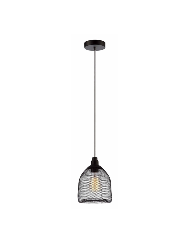 CHEVEUX1 - CHEVEUX Industrial Black Mesh Bird Cage Pendant Light