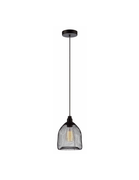CHEVEUX1 - CHEVEUX Industrial Black Mesh Bird Cage Pendant Light