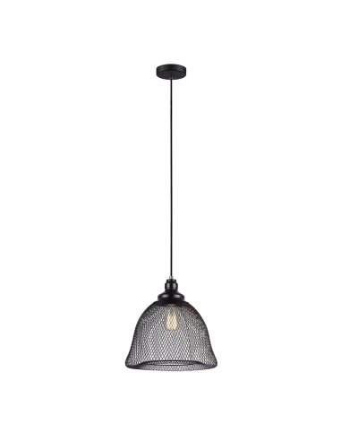 PENDANT ES 72W BLK MESH BELL OD330mm x H370mm 3m cable WTY 1YR