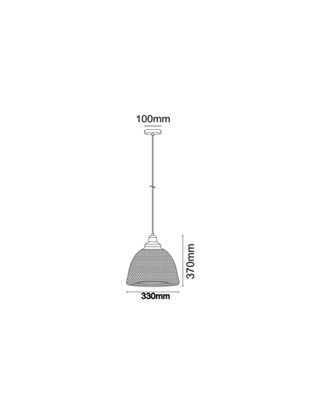 CHEVEUX3 - CHEVEUX Industrial Black Mesh Bell CHEVEUX3