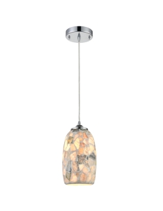 GLAZE11 - GLAZE Stone Mosaic Hand Blown Glass Pendant LightsGLAZE11