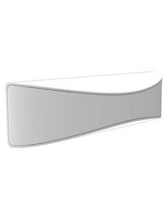 APIS2A Up & Down Wall Light Curved 7W 3000K Matt White IP65 APIS2A