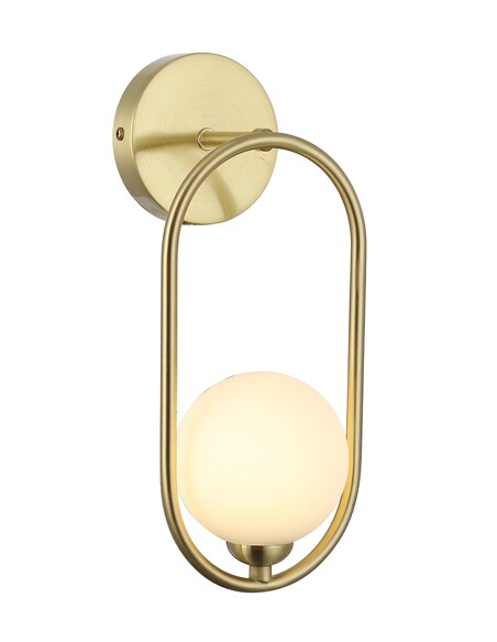 ARO1 Interior Wall Light Round 25W Satin Gold - ARO1