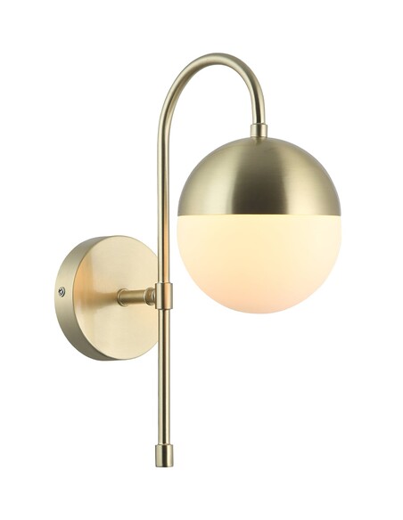 ARO2 Interior Wall Light Round 25W Satin Gold - ARO2
