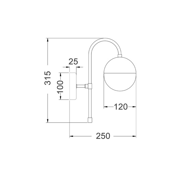 ARO2 - ARO Interior Round Opal Glass with Satin ARO2