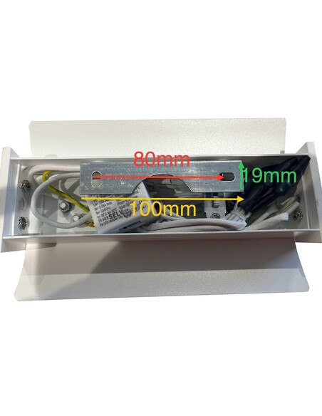 ATLANTA Up & Down Wall Light Rectangular 6W ATLANTA