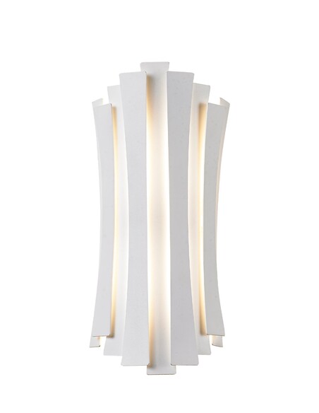 BAGOTA Interior Wall Light Curved 2W Tri-Colour White - BAGOTA