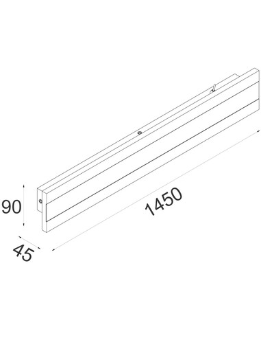 BANDA3 Exterior Wall Light Rectangular 32W LED BANDA3