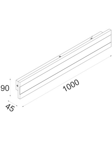BANDA4 Exterior Wall Light Rectangular 48W LED BANDA4