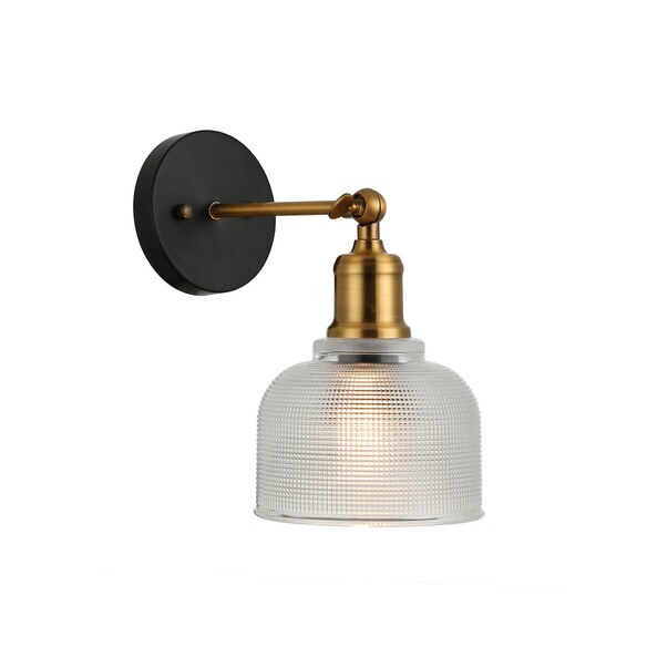 BELL1 - BELL Interior Dome Clear Segmented Glass Wall Light