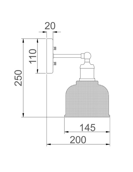 BELL1 Interior Wall Light Brass - BELL1BELL1