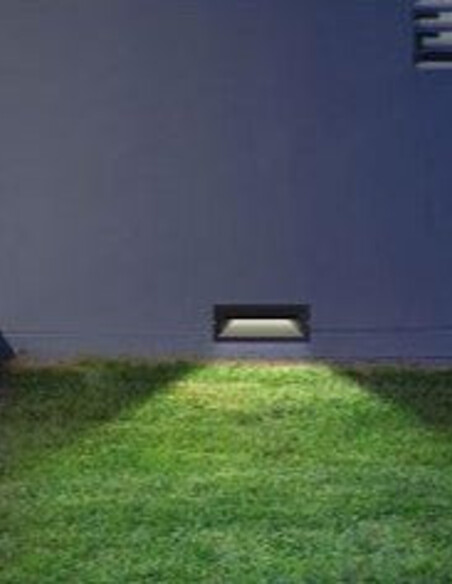 WALL RECD 13W LED TRI 305Lm IP65 RECT BRICKLIGHT BRICKTRI1