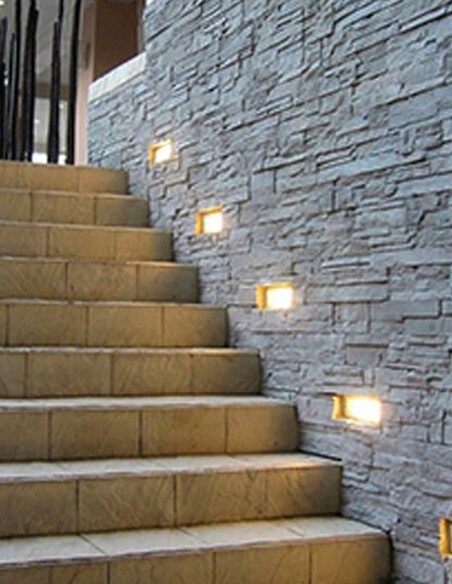 WALL RECD 13W LED TRI 639Lm IP65 RECT BRICKLIGHT BRICKTRI3