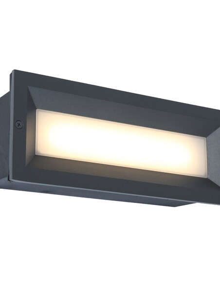WALL RECD 13W LED TRI 639Lm IP65 RECT BRICKLIGHT BRICKTRI3