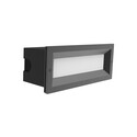 BRICKTRI Exterior LED Tri-CCT Recessed Rectangular Frosted Diffuser Wall / Brick Lights IP65 - White